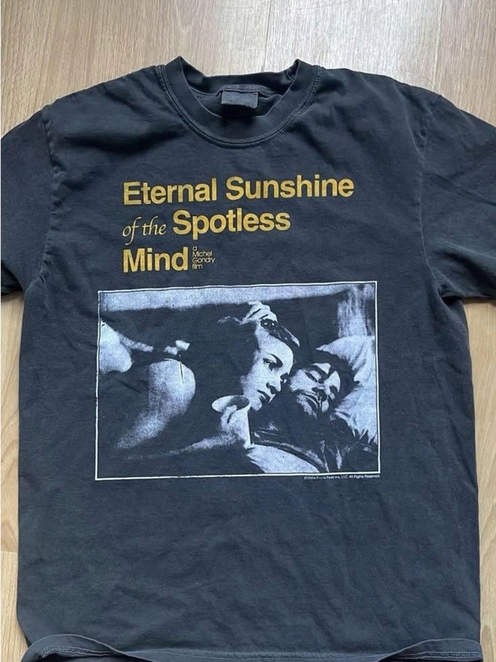 Eternal Sunshine of the Spotless Mind Graphic Tee - Black with Gold Print